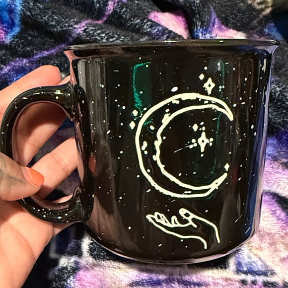 Other - Black Celestial Mug with Moon Design